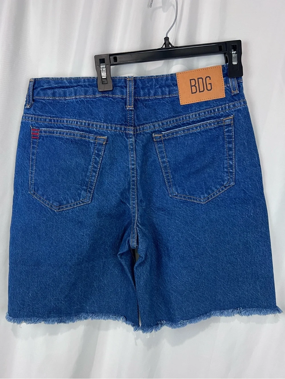 Urban Outfitters BDG Frayed Hem Long Denim Shorts